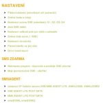 SMS brána nastavení