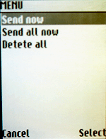j2me sms midlet outbox menu