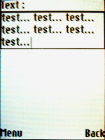 j2me sms midlet psaní textu